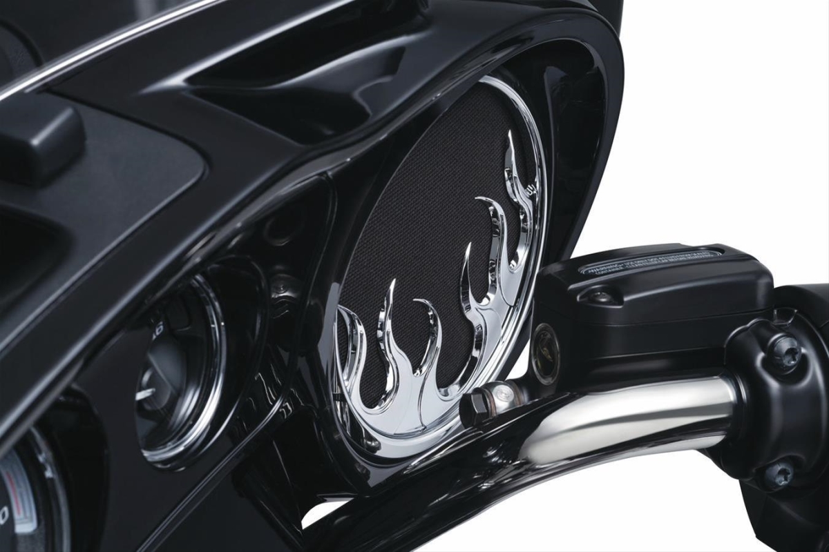 7374 Flame Speaker Grills, Chrome