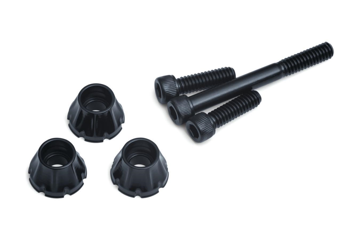 Windshield FLH Screws, Gloss Black