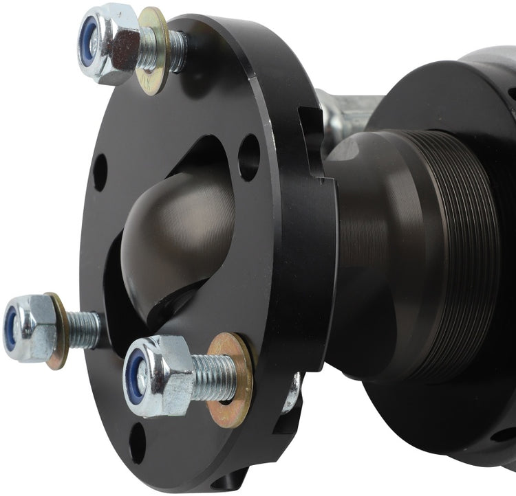Adjustable 2.5in. Front Coilover Reservoir Shock - Black - Pack of 2 - Enhanced Ride Quality