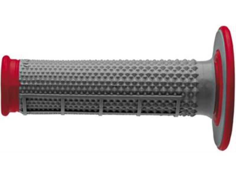 Renthal Dual Compound Grips - Twist Throttle - Red, Tapered