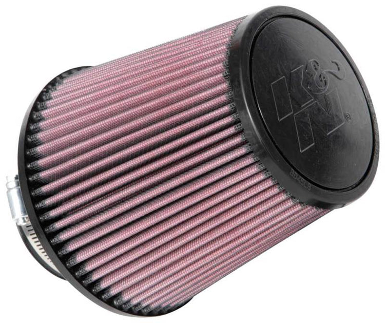 K&N Engineering RU-4180 3 in. Flange Universal Clamp-On Air Filter - 6 in. B - 4.5 in. T - 6 in. H