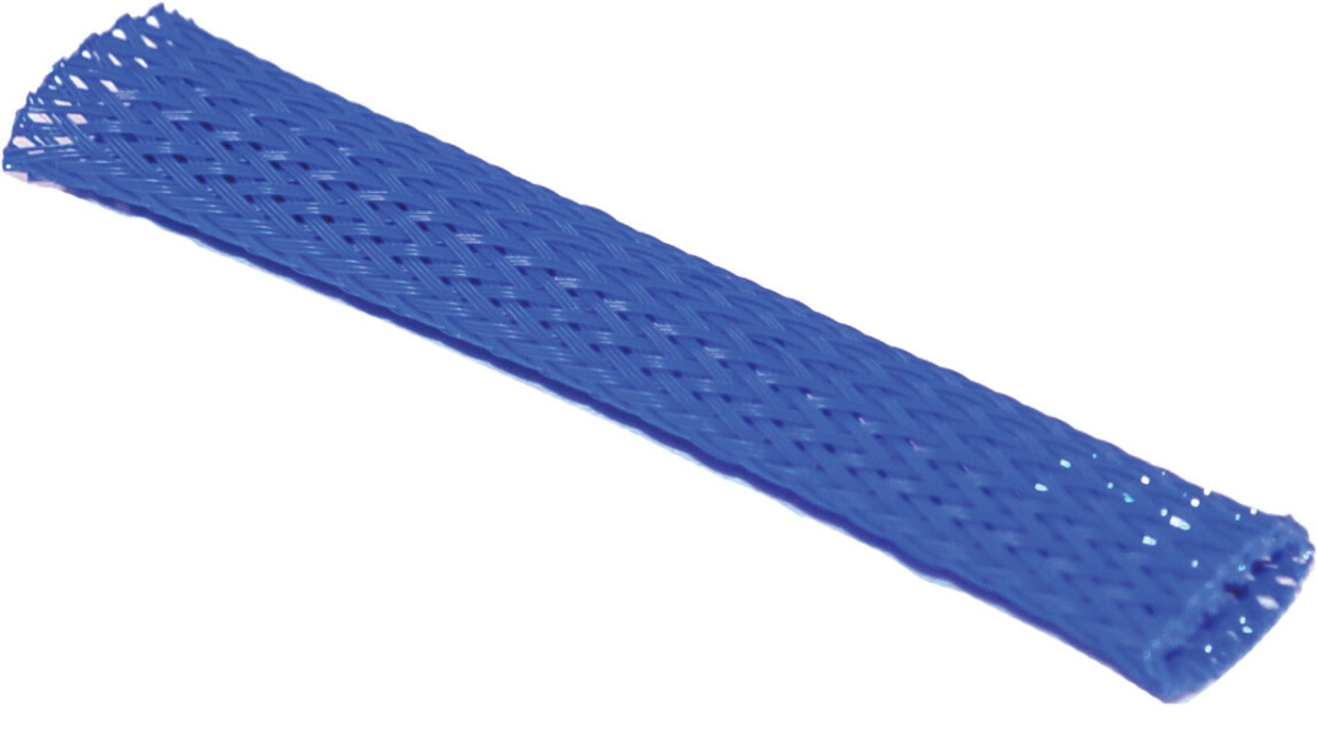 NBFS-BL 10 ft. Section Braided Flex Sleeving, Blue