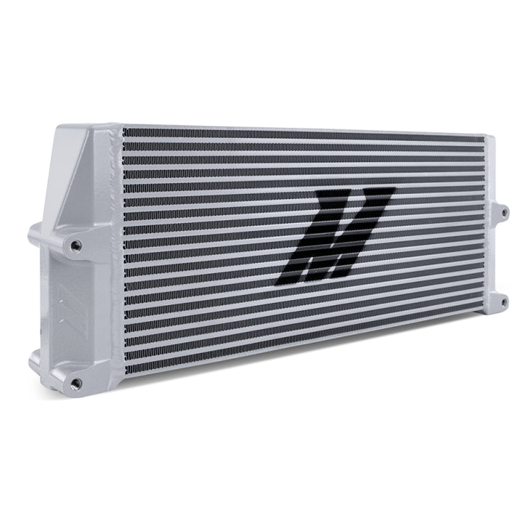 MMOC-SSO-17SL 17 in. Heavy-Duty Same-Side Outlets Oil Cooler, Silver