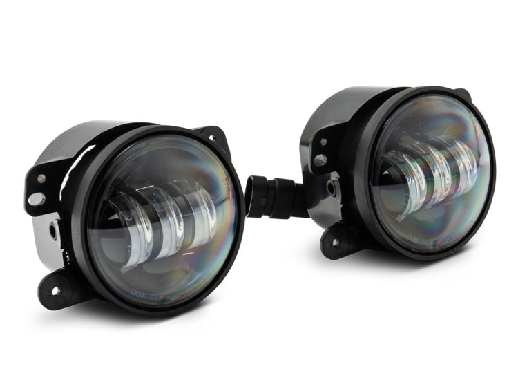 J130811 Axial Series Tri-Bar LED Fog Lights for 2007-2022 Jeep Wrangler JK & JL, White
