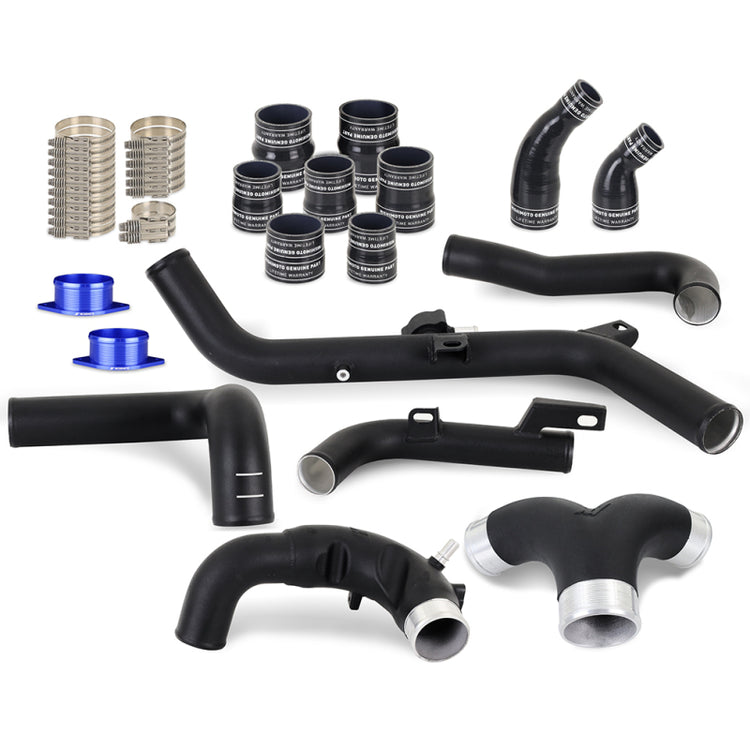 MMICP-BR27-21USBK High-Mount Intercooler Pipe Upgrade Kit for 2021 Plus Ford Bronco 2.7L, Wrinkle Black
