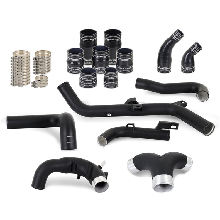 MMICP-BR27-21UHBK High-Mount Intercooler Pipe Upgrade Kit for 2021 Plus Ford Bronco 2.7L, Wrinkle Black