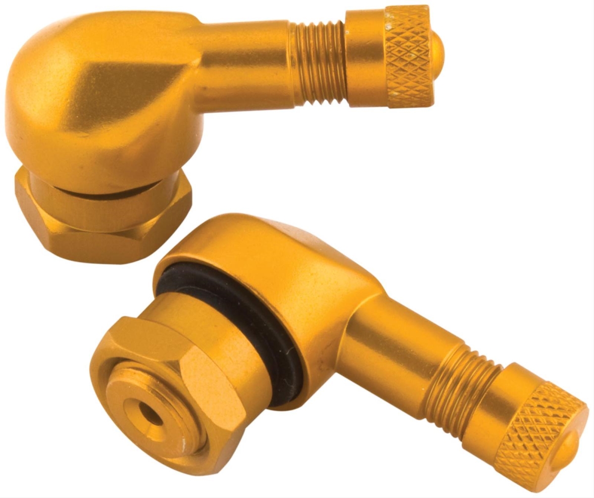 BikeMaster Valve Stems - Gold, 10mm / 11.3mm