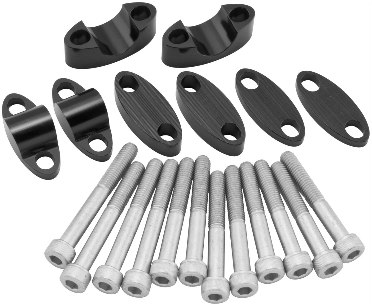 BikeMaster Aluminum Handlebar Risers - Black, 7/8