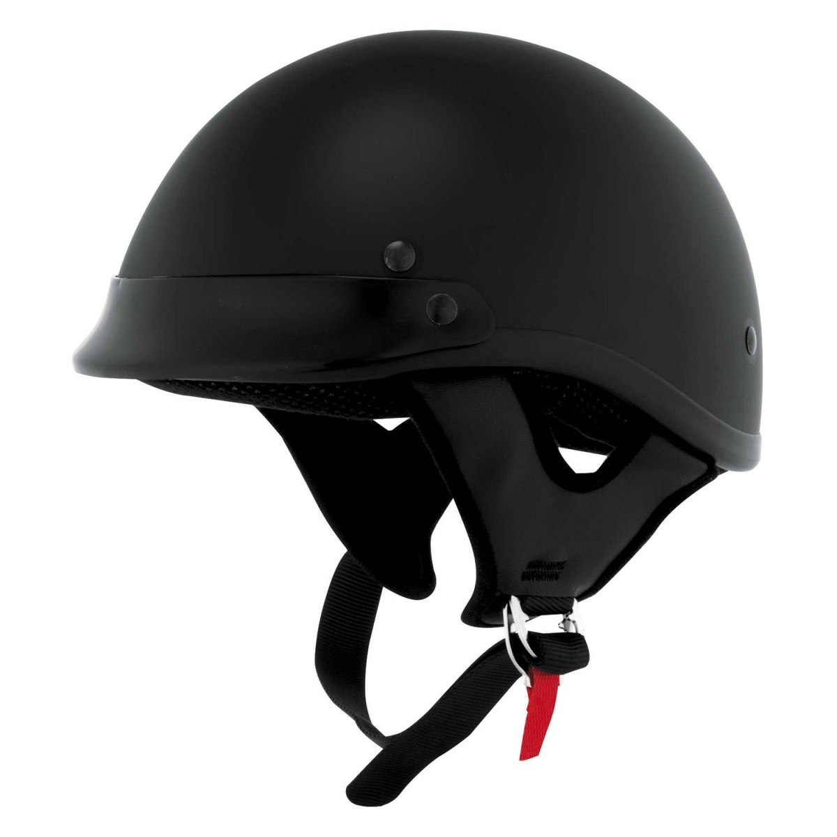646825 Traditional Solid Half Shell Helmet, Flat Black - 2XL