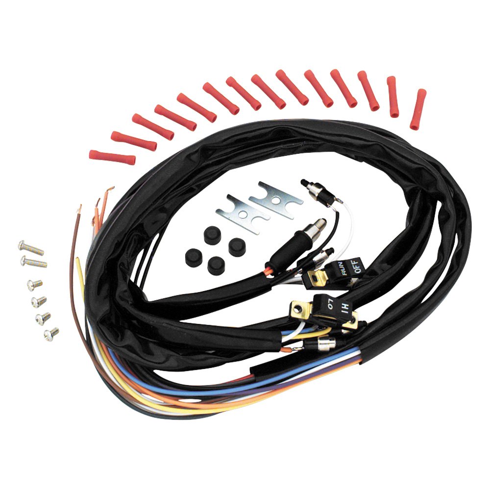 601625 Late Style Handlebar Switches with Wires for 1977-1978 Harley Davidson Cafe Racer