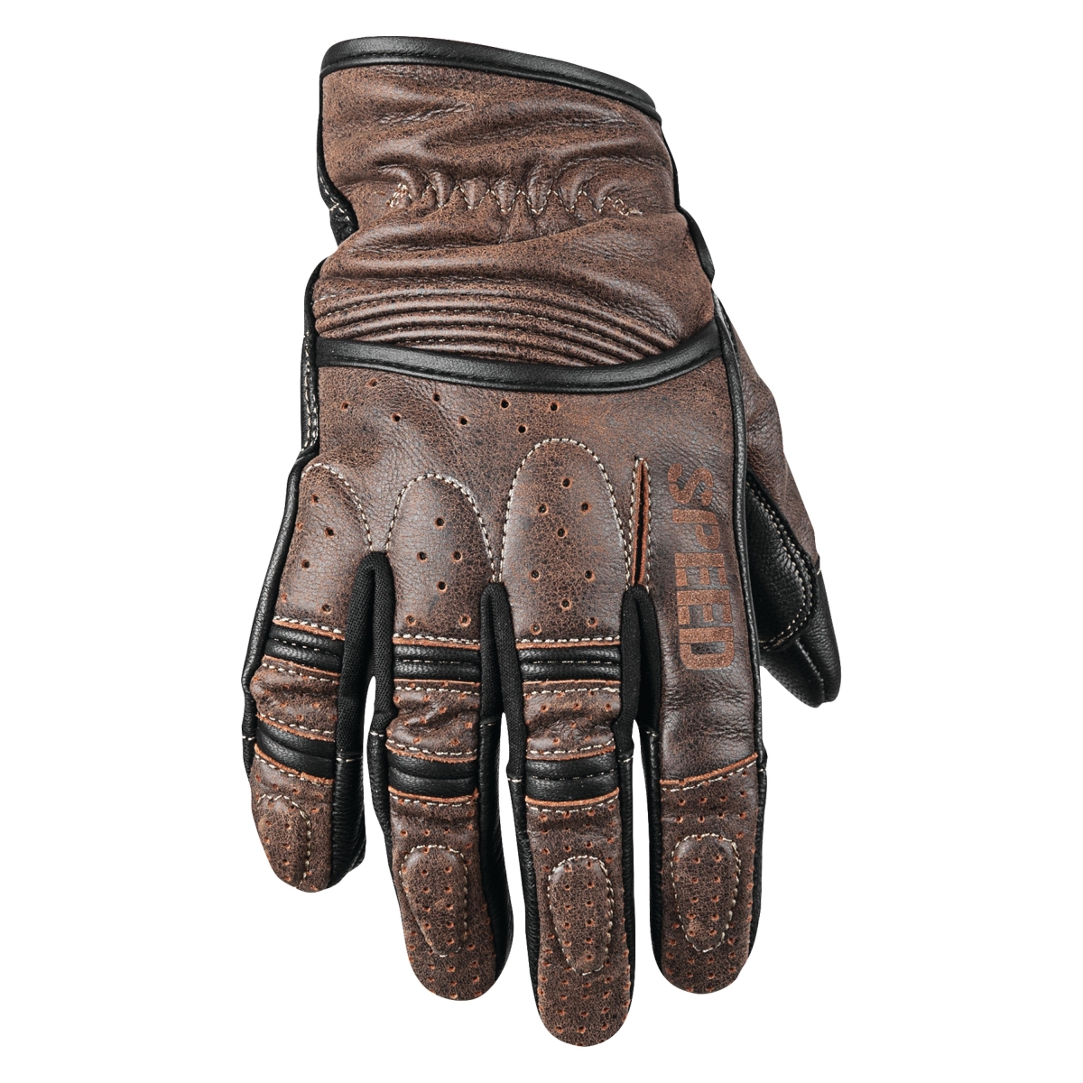 878622 Rust & Redemption Leather Gloves, Brown - Medium
