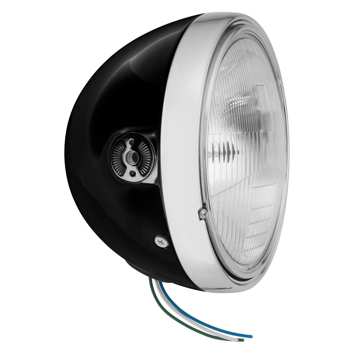 152455 7 in. Headlight Side Mount, Black