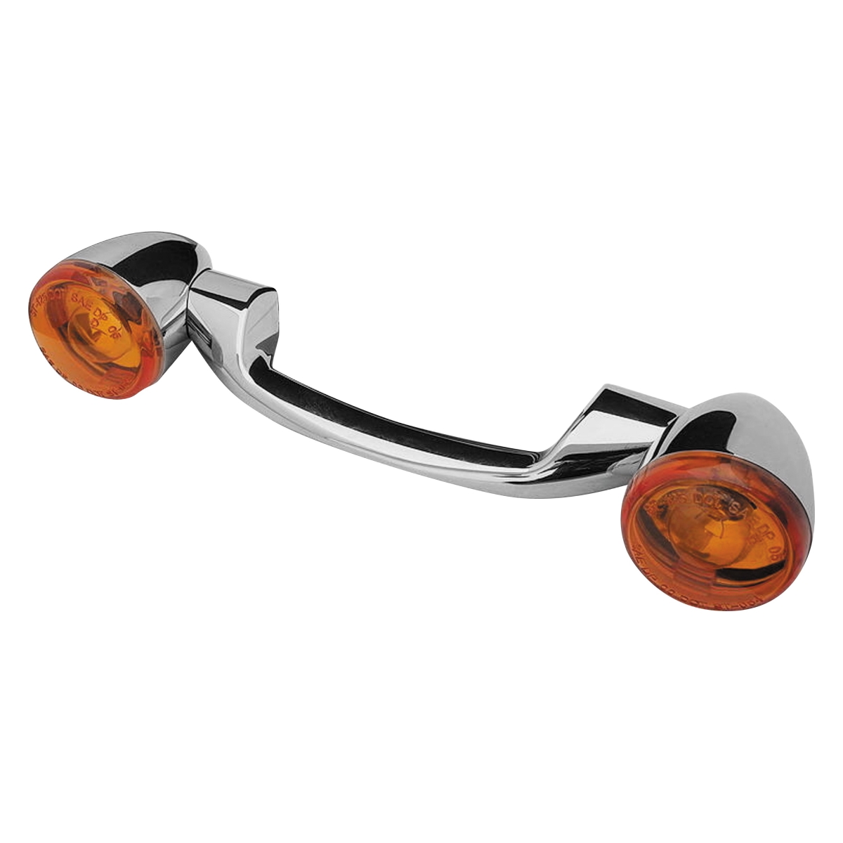 491156 Turn Signal Bar Kit with Amber Lens, Chrome