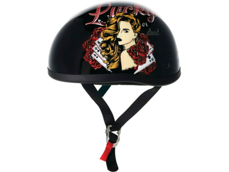 649523 Original Lucky Lady Half Shell Helmet, Black - 2XL