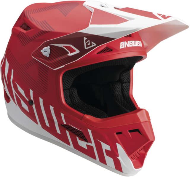Picture of Answer 447644 AR1 V2 Bold Off-Road Helmet&#44; Red & White - Small