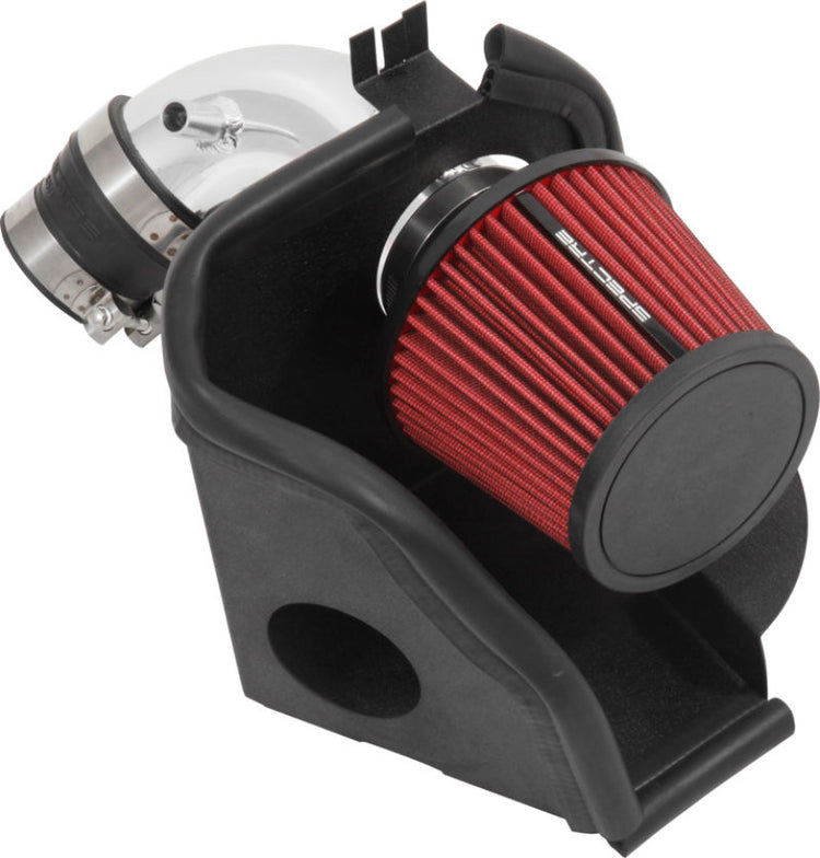 9076 Aluminum Polished Cold Air Intake System with HPR Red Filter & Heat Shield for 2006-2011 Honda Civic