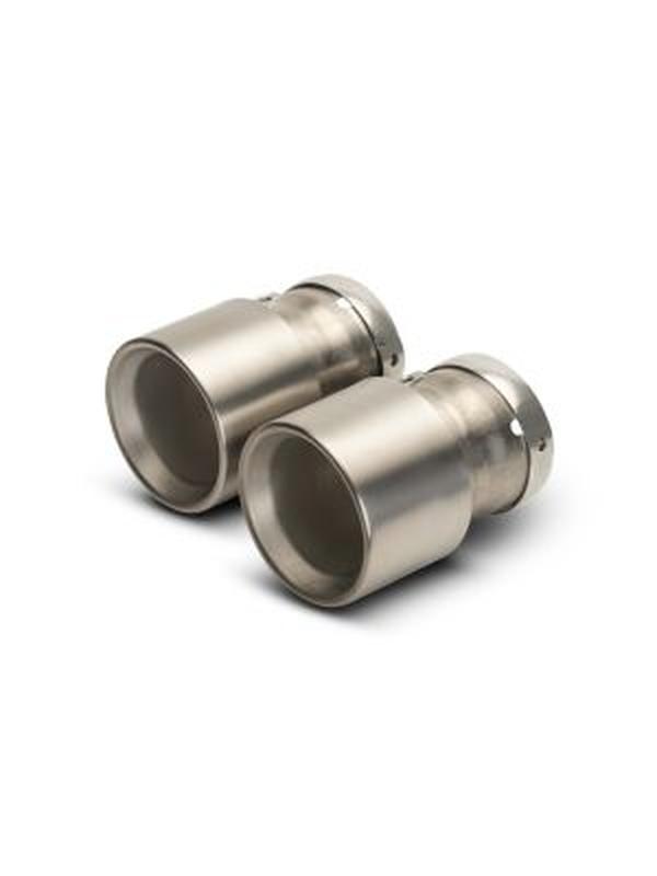 0048 70TI 100 mm Titanium Brushed Tail Pipe Set for 2021 BMW M3 G80
