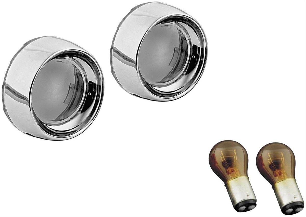 2268 Deep Dish Bezels with Amber Lenses