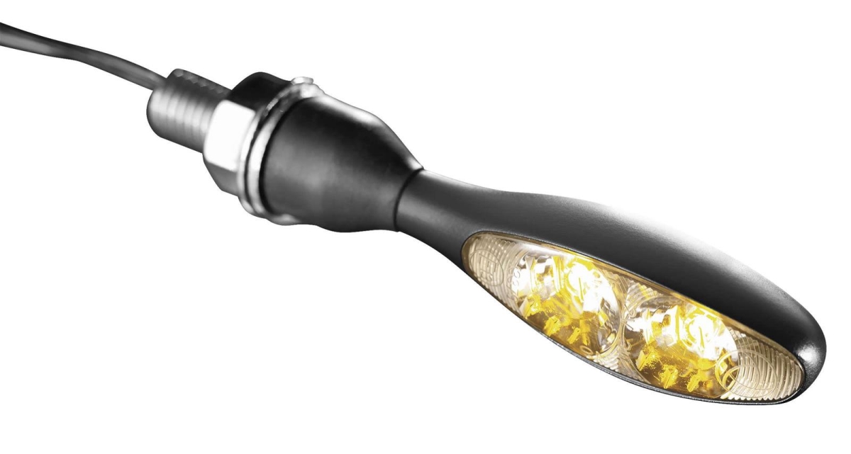 Kellermann Micro 1000 Collection Turn Signals, Amber & Satin Black