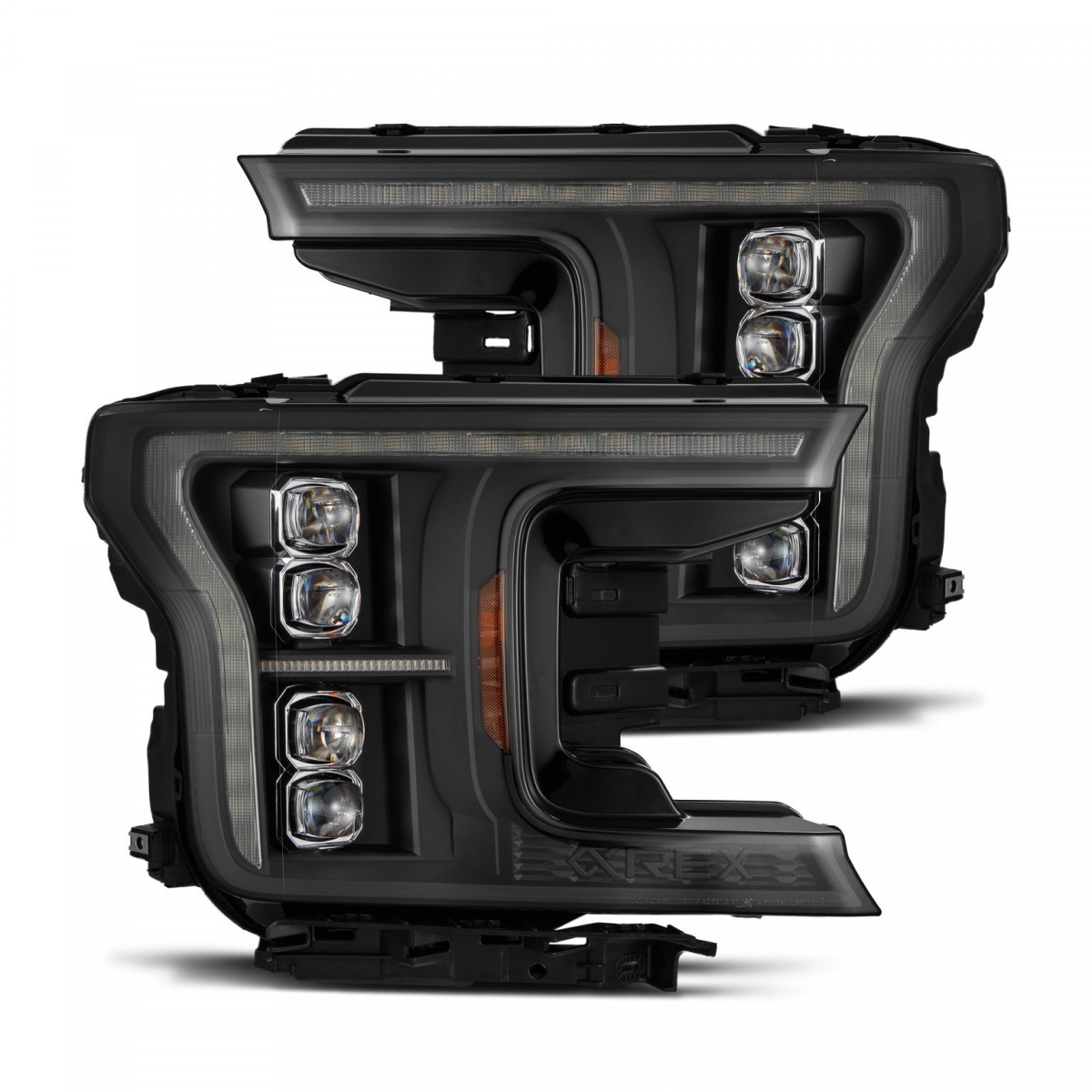 880248 14th Gen G2 Style NOVA LED Projector Headlight for 2018-2020 Ford F-150, Black