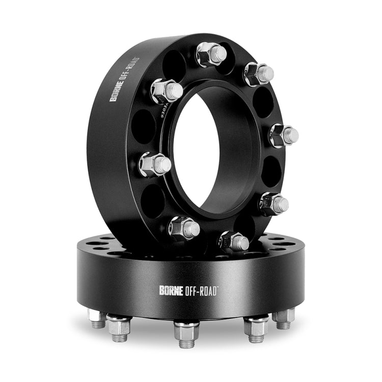 BNWS-005-381BK 6x139.7, 78.1 mm - 38.1 M14 Borne Off-Road Wheel Spacers for 1997 Chevrolet Tahoe, Black