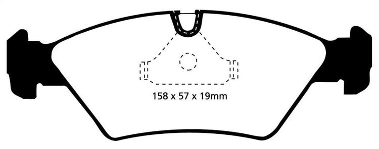 DP3414C Redstuff Front Brake Pads for 1987-1991 BMW M3