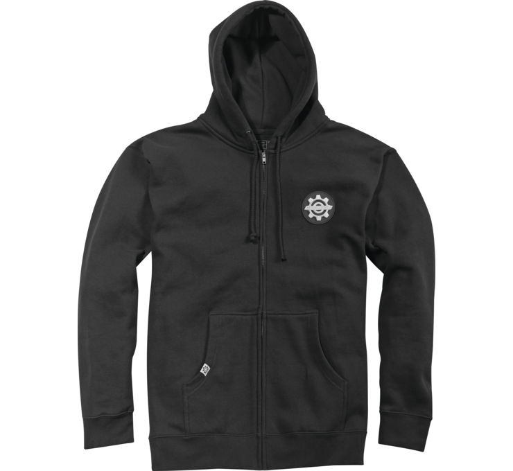 Mens Zip Hoody, Black - Small