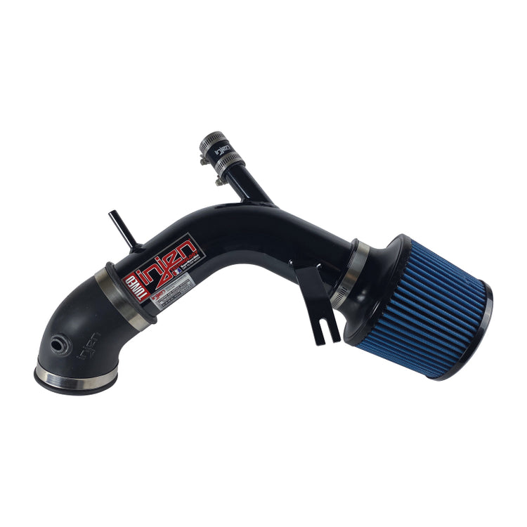 IS1680BLK IS Series Polished Black Short Ram Air Intake System with Blue Filter for 2003-2007 Honda Accord