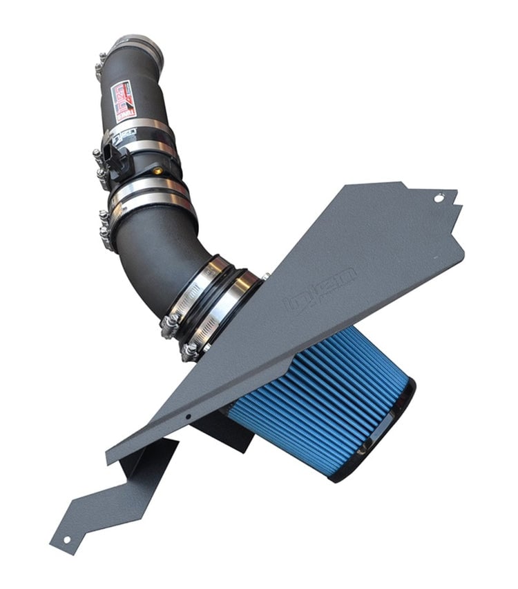 PF5014P PF Series Power-Flow Polished Silver Cold Air Intake System with Blue Filter for 2014-2016 Jeep Grand Cherokee