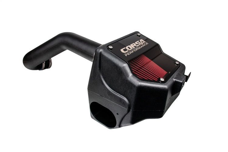49150D Closed Box Plastic Black Cold Air Intake System with MaxFlow 5 Red Filter for 2021-2022 Ford F-150