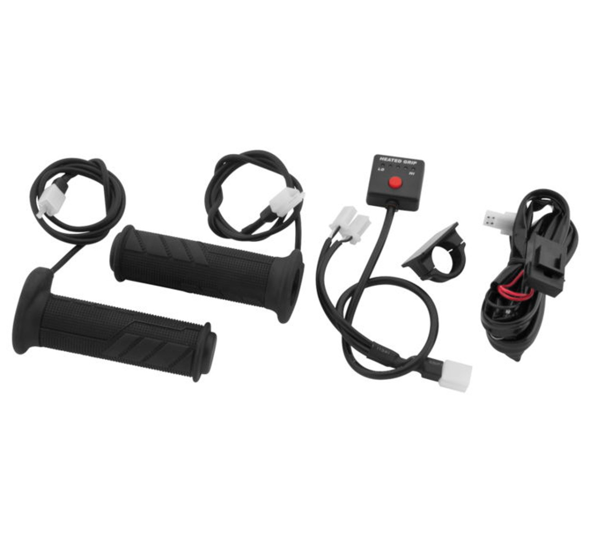 101922 0.875 in. Heated Grips, Black