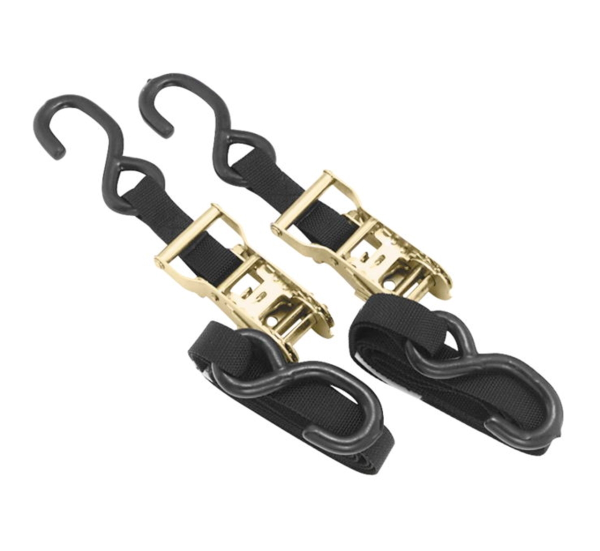 BikeMaster 1" Ratchet Tiedowns - Black
