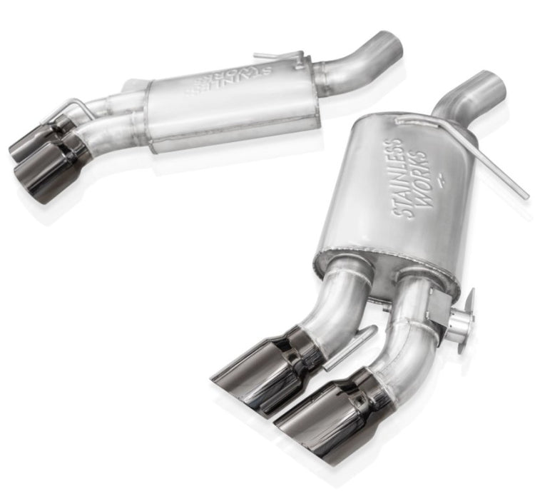 CA16RVMKFRBC Redline Series 304 SS Axle-Back Exhaust System with Quad Rear Exit for 2016-2021 Chevy Camaro