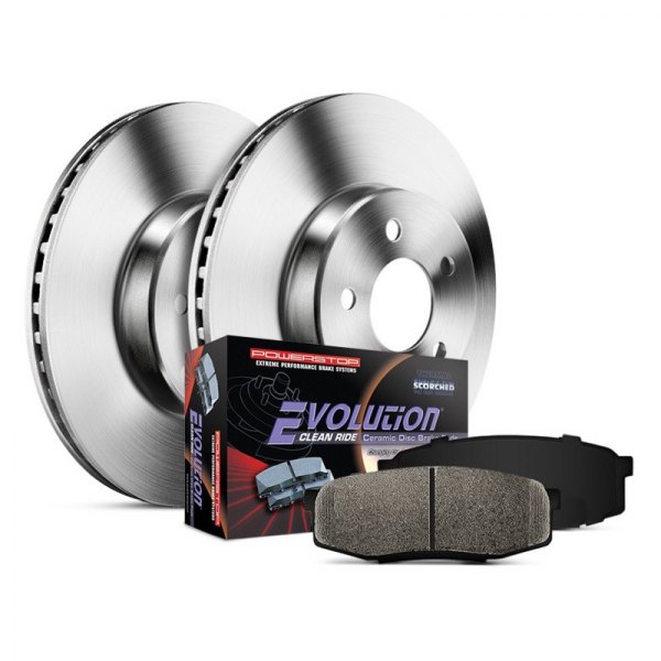 PowerStop KOE8333 1-Click Autospecialty OE Replacement Plain Rear Brake Kit for 2019-2023 Lexus ES