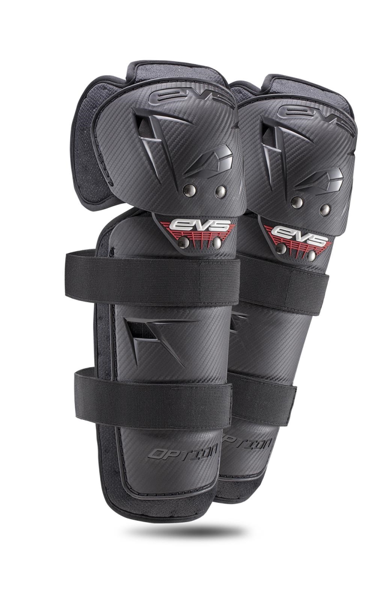 OPTK16-BK-A Option Knee Shin Guards, Black - Adult