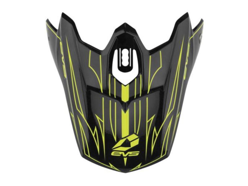 H16T3P-VSBKHVY T3 Pinner Visor, Black & Hi-Vis Yellow