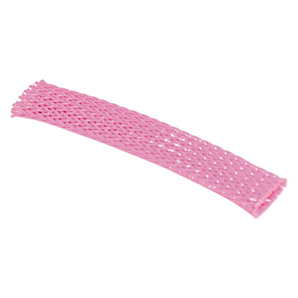 NBFS-PI 0.375 in. 10ft. Section Braided Flex Sleeving, Pink