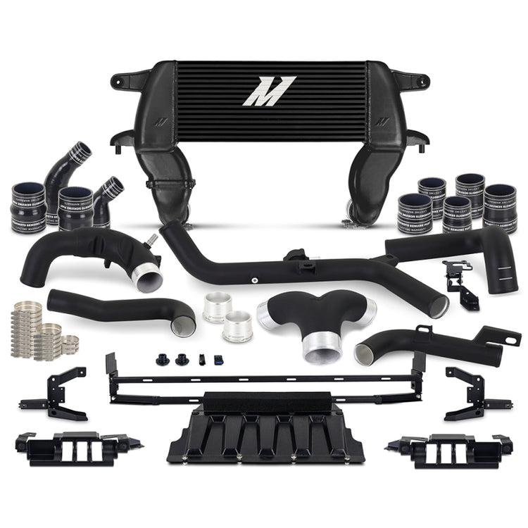 MMINT-BR27-21HKBKBK 2.7L High Mount Intercooler Kit - Black Pipes & Black Core for 2021 Ford Bronco
