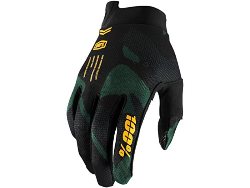 Picture of 100 Percent 10015-477-11 Itrack Youth Motocross Gloves&#44; Sentinel Black - Medium