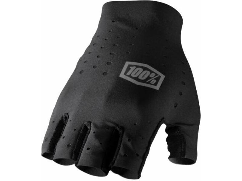 Picture of 100 Percent 10022-00001 Womens Sling Bike Short Finger Gloves&#44; Black - Small