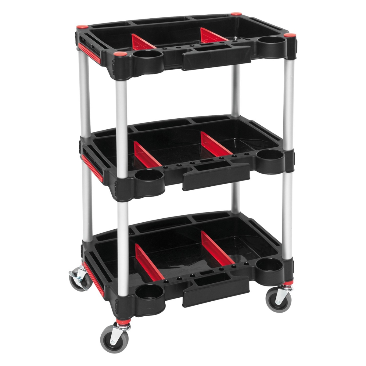 152189 Multi Purpose Working Cart, Black