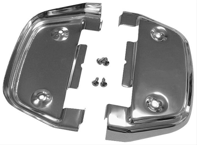 490638 Rear Passengers Floorboards Undercovers for 2014-2018 Harley Davidson CVO Limited, Chrome
