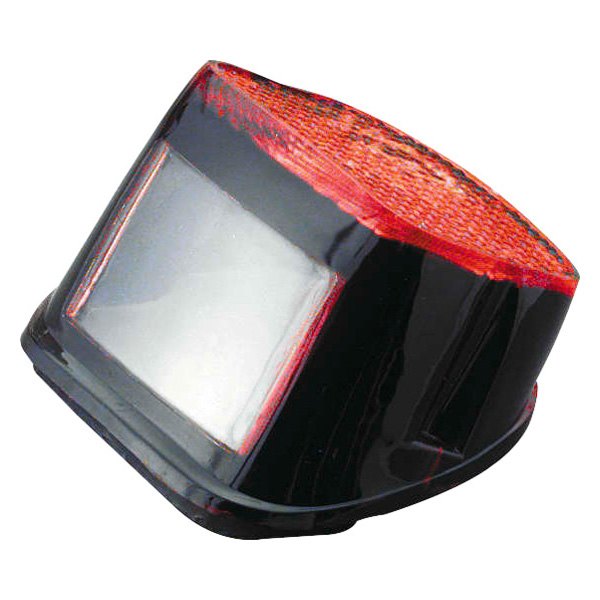 601602 Blacked Out Tail Light Len for 1977-1978 Harley Davidson Cafe Racer, Red & Black