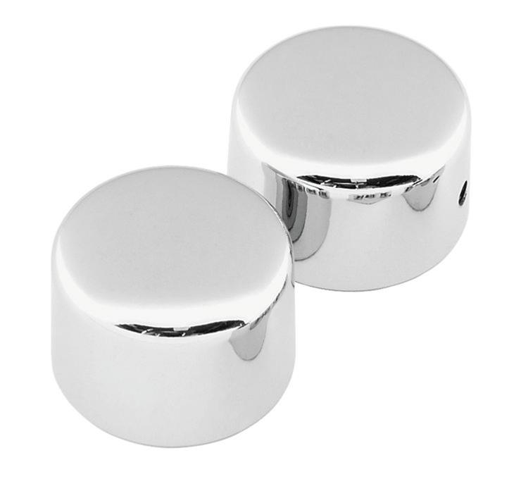 492785 Front Axle Cap Set for 2008-2011 Harley Davidson Cross Bones, Chrome