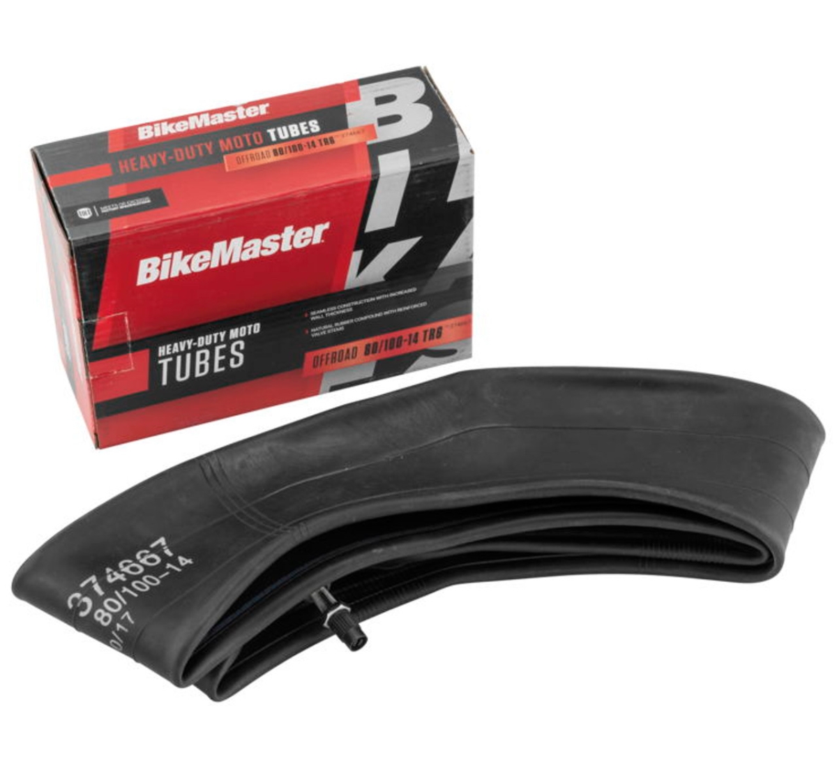 374667 80-100-14 TR6 Heavy-Duty Tire Tubes, Black