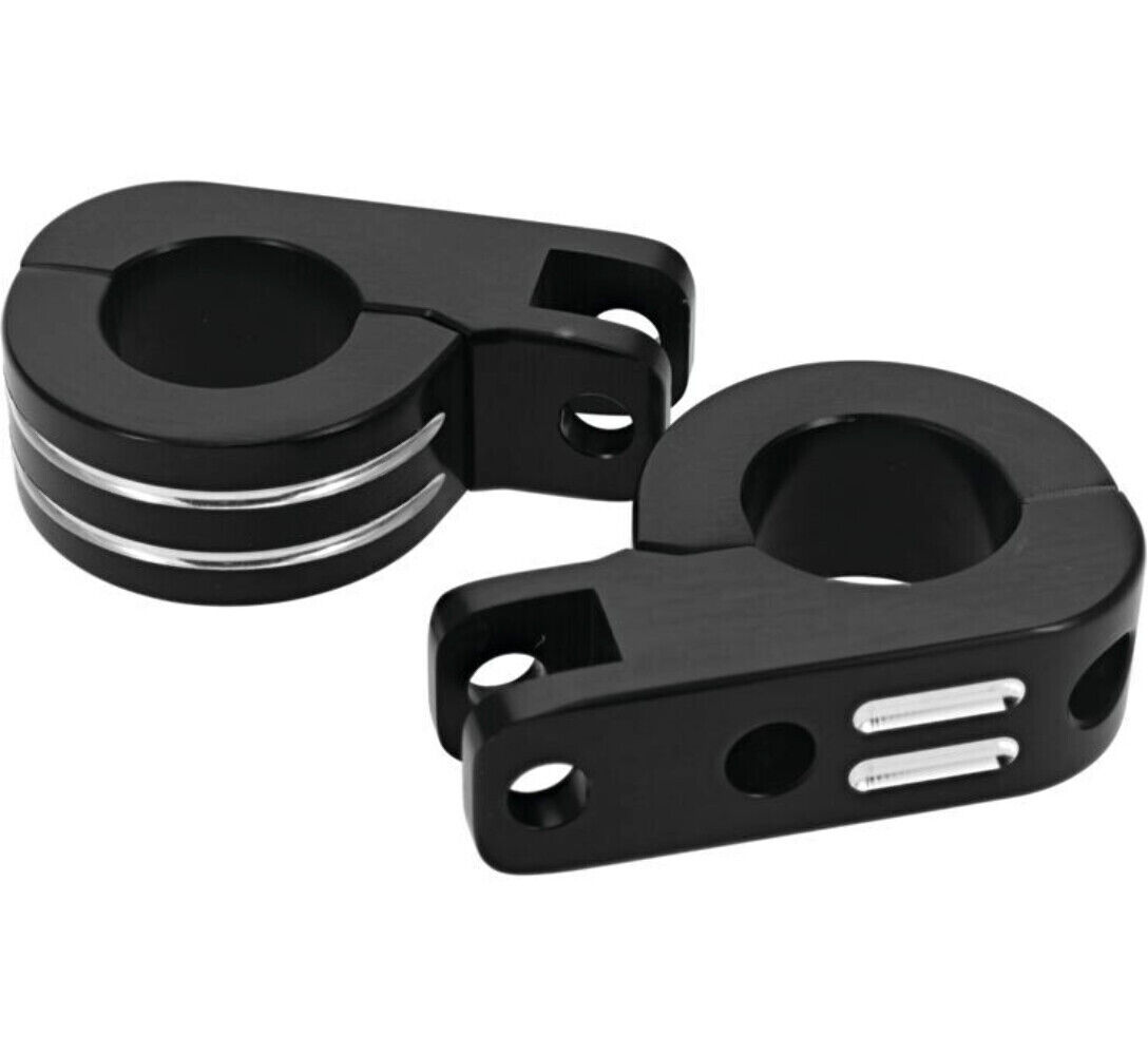 502319 Billet Highway Peg Mounts, Black