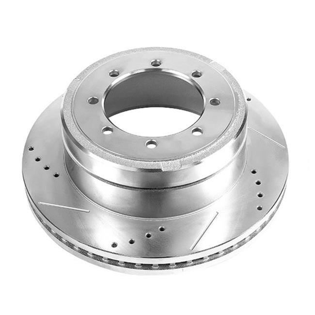 PowerStop AR85154XL Rear Left Evolution Drilled & Slotted Rotor for 2013-2016 Ford F-450 Super Duty