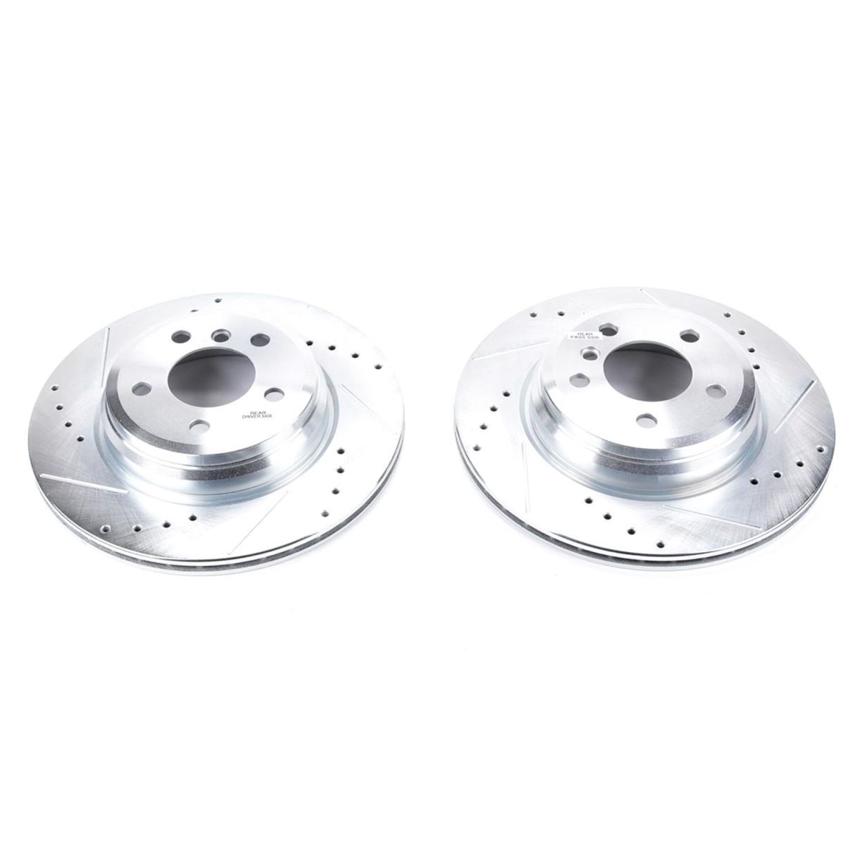 Rear Evolution Drilled & Slotted Rotors for 2016 BMW 328i