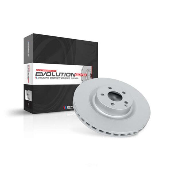 PowerStop JBR1537EVC Front Evolution Geomet Coated Rotor for 2012-2016 Hyundai Equus