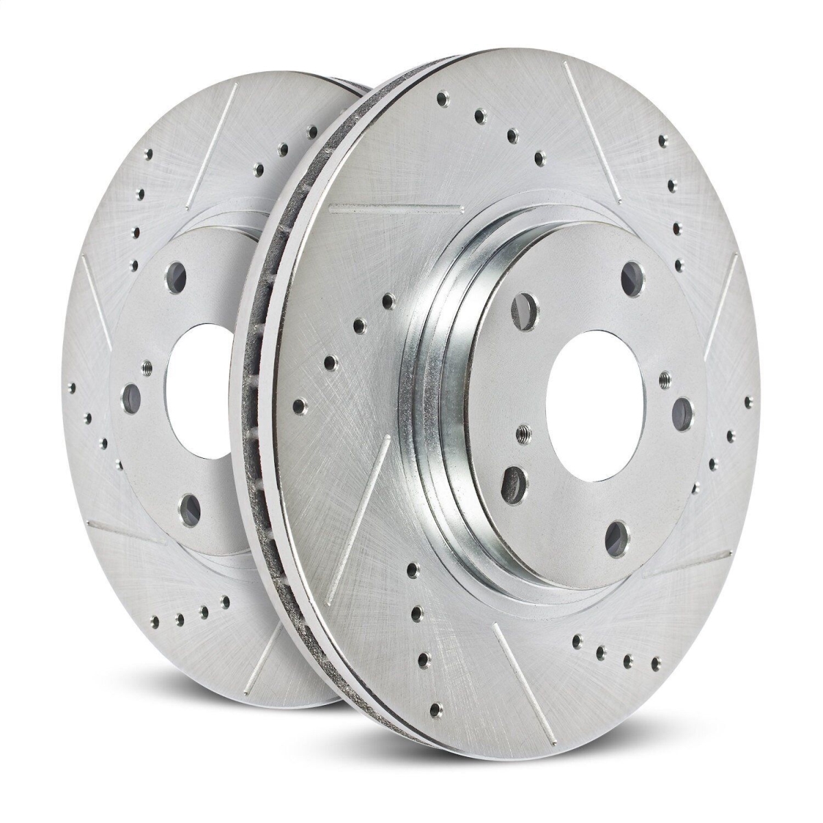 PowerStop AR86004XL Front Left Evolution Drilled & Slotted Rotor for 2020-2022 Ram 1500